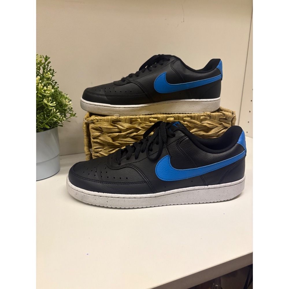 Nike Court Vision Low Next Nature Black Photo Blue DH2987-005 Mens 10.5